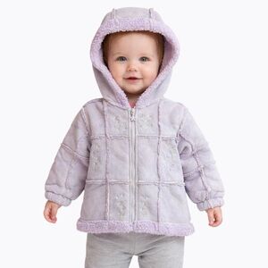 La Petite Rothschild Lavender Faux Suede Jacket 24 Months